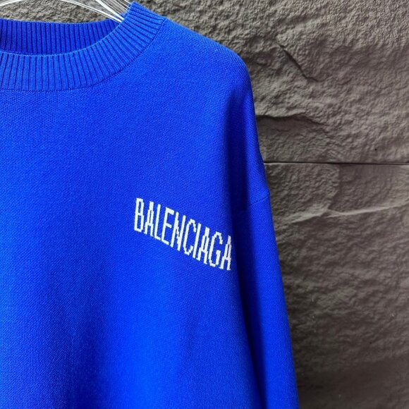 Balenciaga blue crewneck sweater - Picture 2 of 8